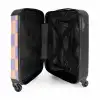Squares - Paars/Oranje NBS - Handbagage koffer - Kinderen Unisex middel -binnenkant