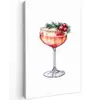 Cocktail - Feest - Winter - Decoratie Tuinposter op houten frame 2 cm dik middel -3d