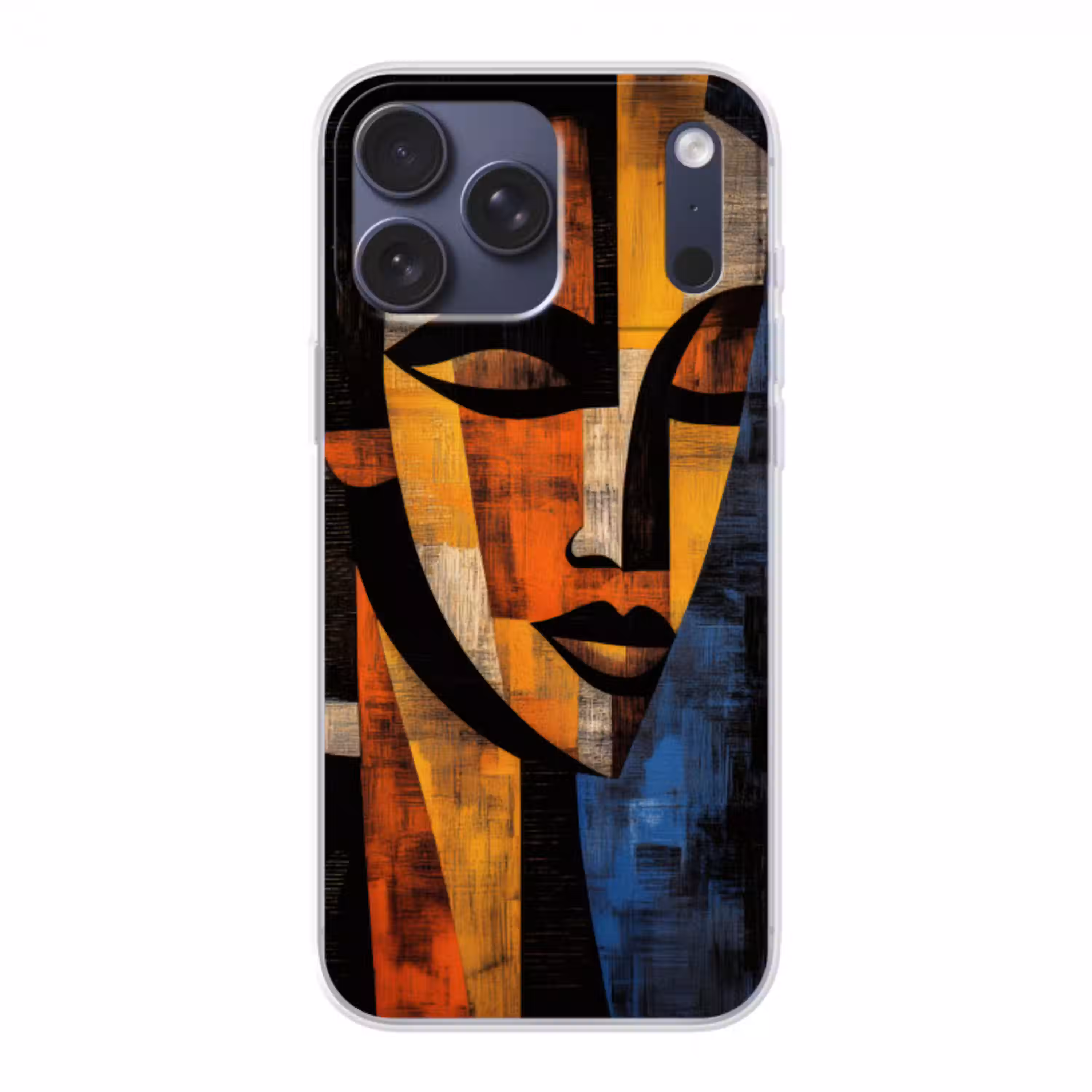 Abstract - Portret - Kleurvakken Telefoonhoesje iPhone 17 Pro Max klein -3d