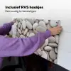 Kiezels - Stenen - Grijs Inductie beschemer met haakjes klein -ky-ophangen-nl