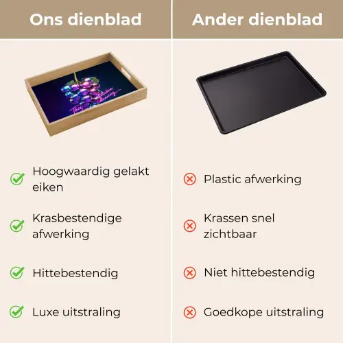 Quote - Neon - Disco - Druiven Dienblad Rechthoek middel -USP_VergelijkingNL