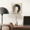 Boog -  Strepen - Minimalistisch - Zwart aluminium wit klein -sfeer5
