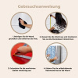 Patroon - Streep - Blauw keuken achterwand 2 middel 871 -gebruiksaanwijzing_DE