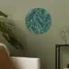 Bladeren - Jungle - Tropical Akoestische PET Vilt - Rond klein -sfeer2