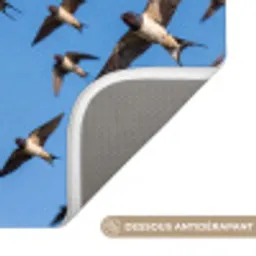 Zwaluwen - Vliegen - Blauw Badmat klein -USP_AntislipFR