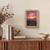 Windmolen - Zonsondergang - Landschap Light Box met kabel (Tafellamp) klein -sfeer2