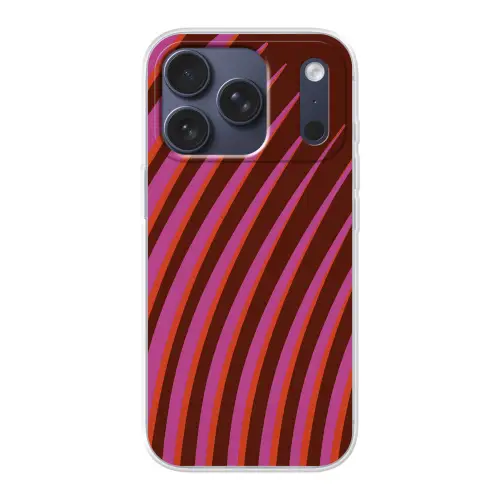Lijnen - Rood - Beweging Telefoonhoesje iPhone 17 Pro klein -3d