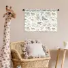 Birds - Flowers - Gray - Yellow Wandkleed katoen klein 269 -wsfeer5_kind
