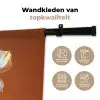 Glazen - Bloem - Oranje Wandkleed katoen klein -sfeer2