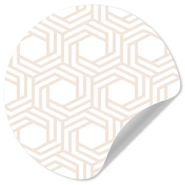 Design - Geometrie - Patroon Wandcirkel behangsticker klein 186 -3d