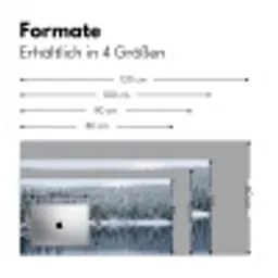 Bos - Reflectie - Meer - Winter - Serene Muismat XXL klein -ysfeer5_duits