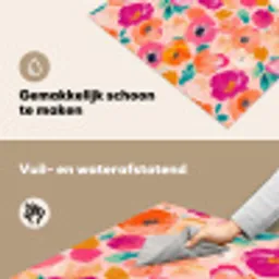 Bloesems - Vrolijk - Kleurrijk Inductie beschemer met haakjes klein 777 -ky-schoon-nl