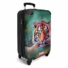 Olieverf kunstwerk van een liggende tijger NBS - Handbagage koffer - Kinderen Unisex middel -productfoto_3d