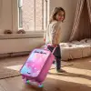 Sterren - Roze - Blauw Kinderkoffer - Roze klein -sfeer1