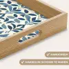 Flora - Modern - Blauw Dienblad Rechthoek middel 911 -USP_HandgreepNL