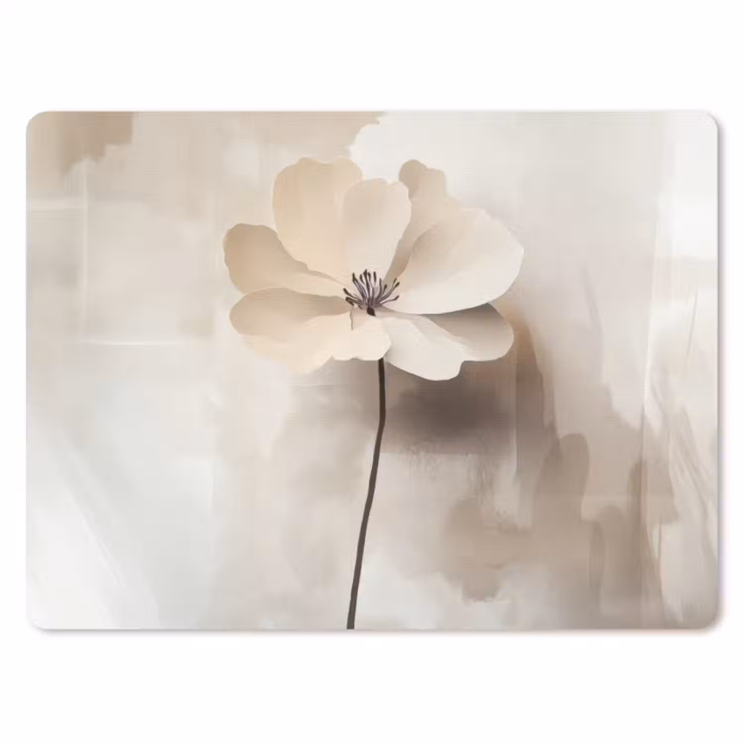 Muismat - Bloem - Beige - Verf - Schaduw