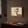 Kerst - Hert - Gewei - Rood Light Box met batterij (Wandlamp) middel -sfeer1