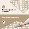 Patroon - Symmetrisch - Beige Inductie beschemer met haakjes klein 777 -ky-schoon-nl