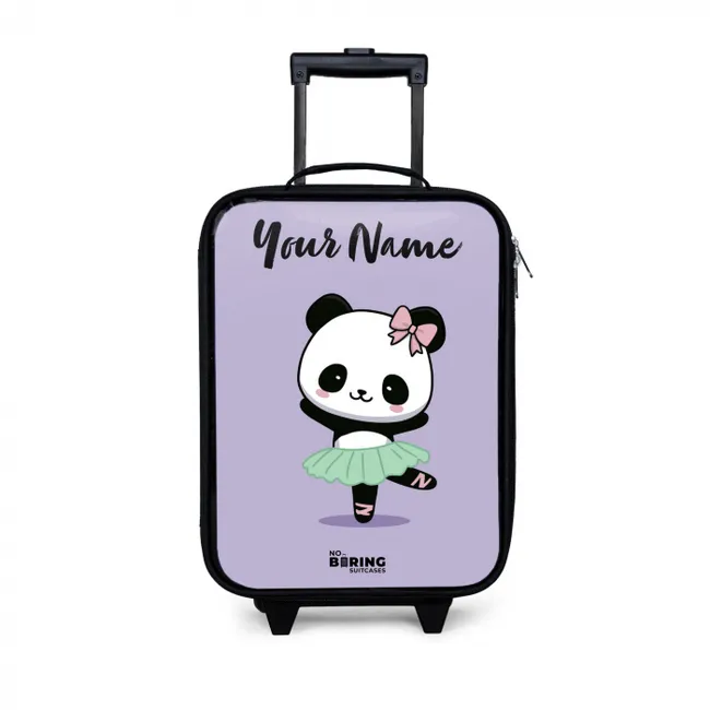Kawai - Ballet - Panda Kinderkoffer - Zwart klein -3d