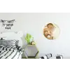Granen - Hout - Kom - Beige Wandcirkel aluminium klein -kinderkamer