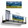 Alpen - Weide - Bergen - Koeien Balkonbeschermer Duitsland klein -3d