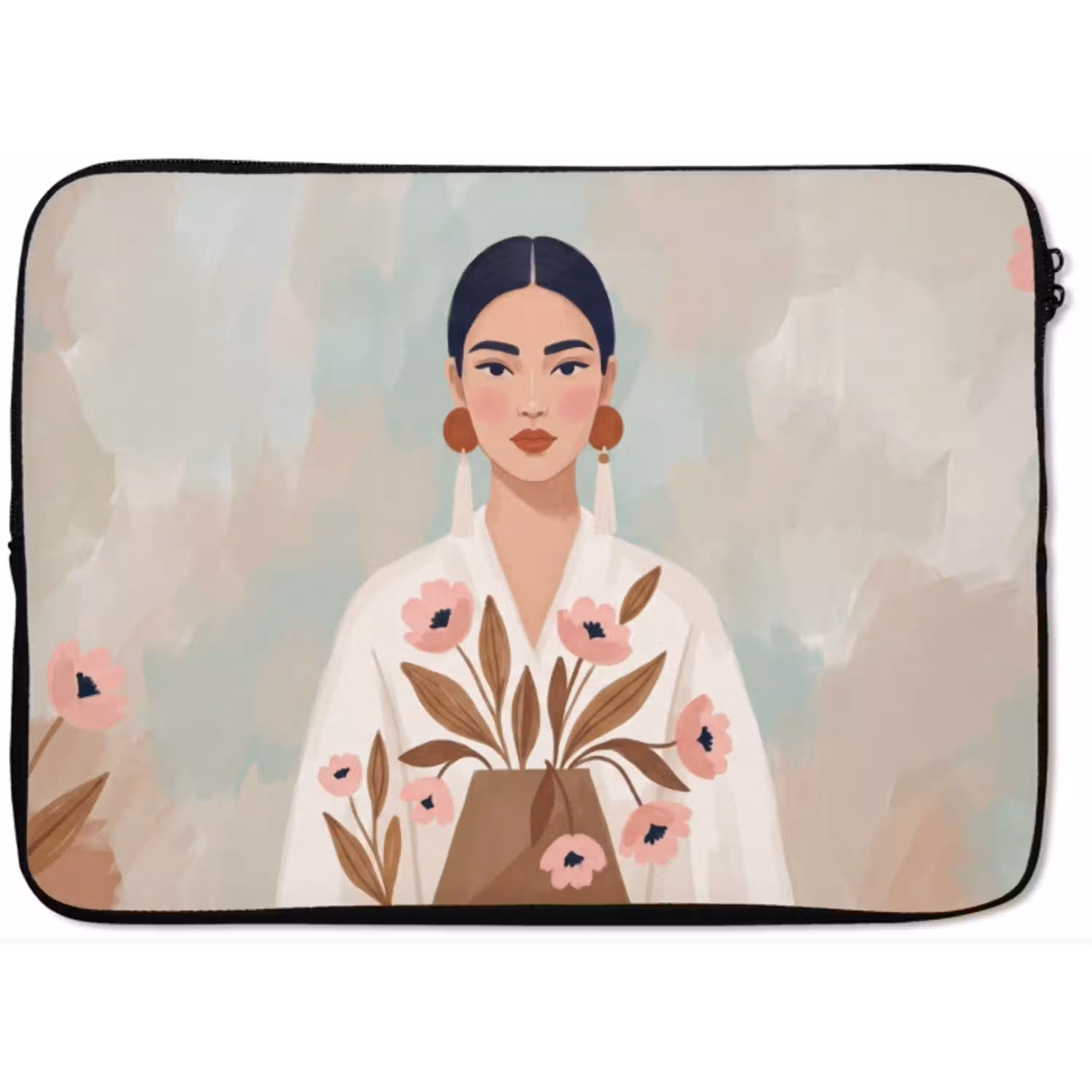 Vrouw - Kimono - Pastel laptophoes neopreen klein -zkaufland3dotto