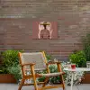Abstract - Figuur - Illustratie - Hoed Tuinposter op houten frame 2 cm dik klein -sfeer3
