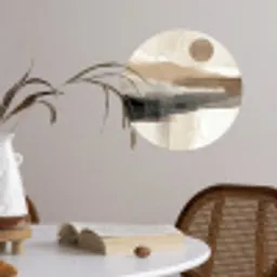 Minimalistisch - Landschap - Dimensie Wandcirkel behangsticker klein -sfeer3