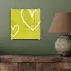 Groen - Hartjes - Wit plexiglas 5mm klein -sfeer3