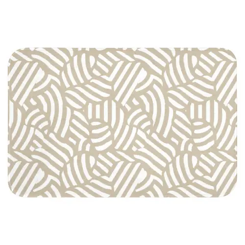 Abstract - Modern - Beige Badmat klein 997 -3d