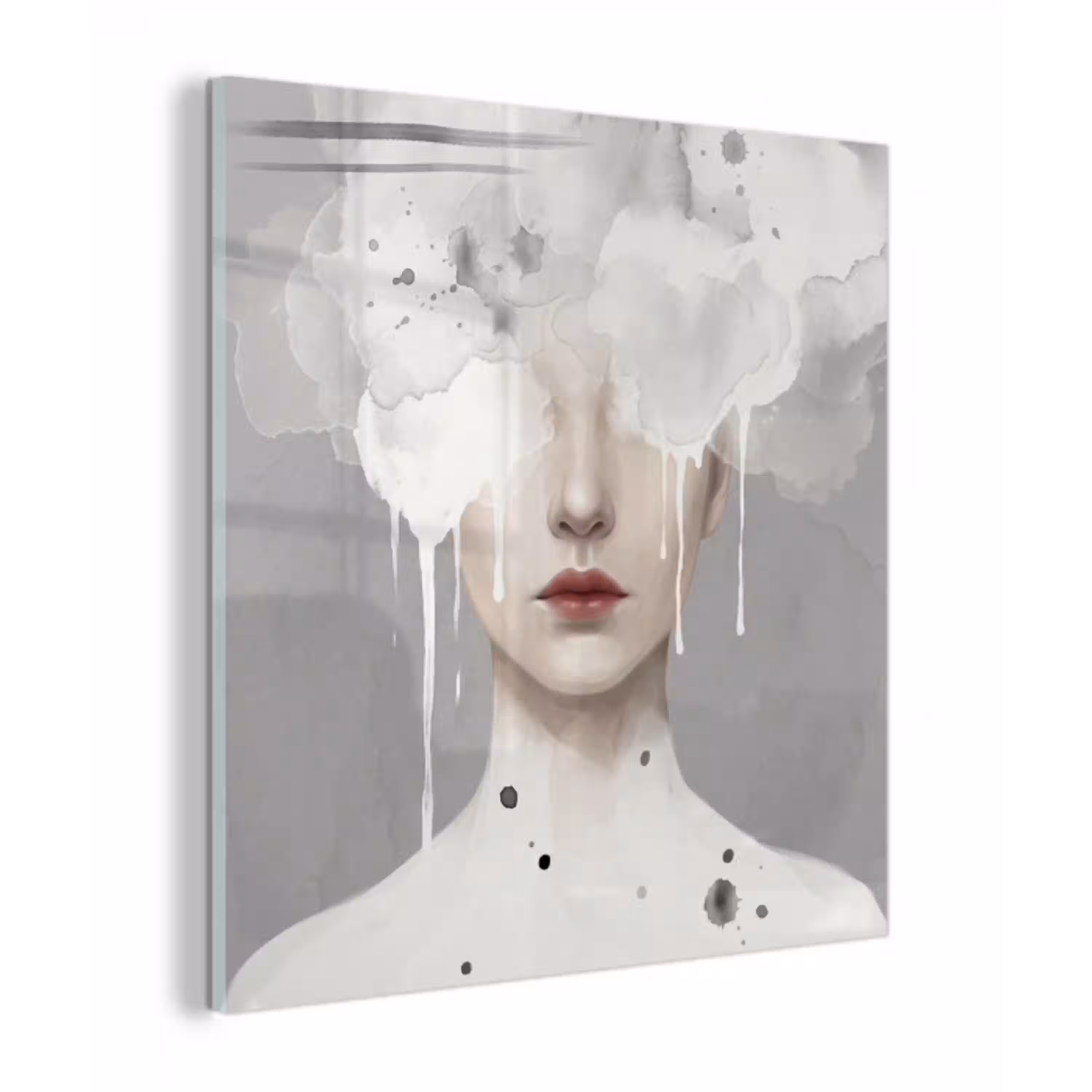 Vrouw - Wolk - Grijs plexiglas 5mm klein -z3d