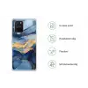 Marmer - Blauw - Goud - Abstract Telefoonhoesje Samsung Galaxy S10 Lite klein -specsS10Lite