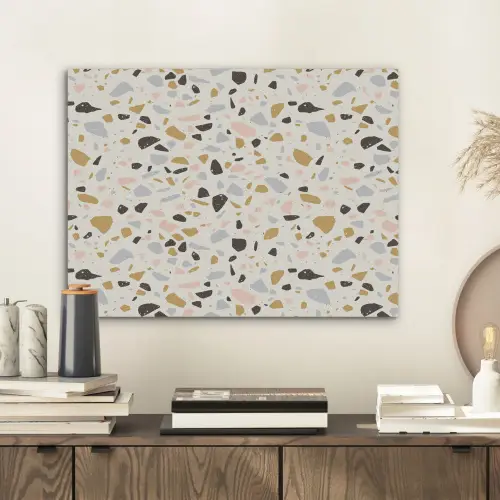 Terrazzo -  Patroon - Neutraal - Zacht - Multi PET vilt klein 837 -sfeer1