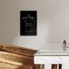 Mokkapot - Zwart - Wit - Lijntekening KitchenYeah - Keuken - Canvas klein -sfeer3