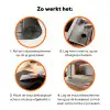 Retro - Plank - Patronen Inductie beschermer vinyl 3mm klein 276 -zzzzzzz-td-werking