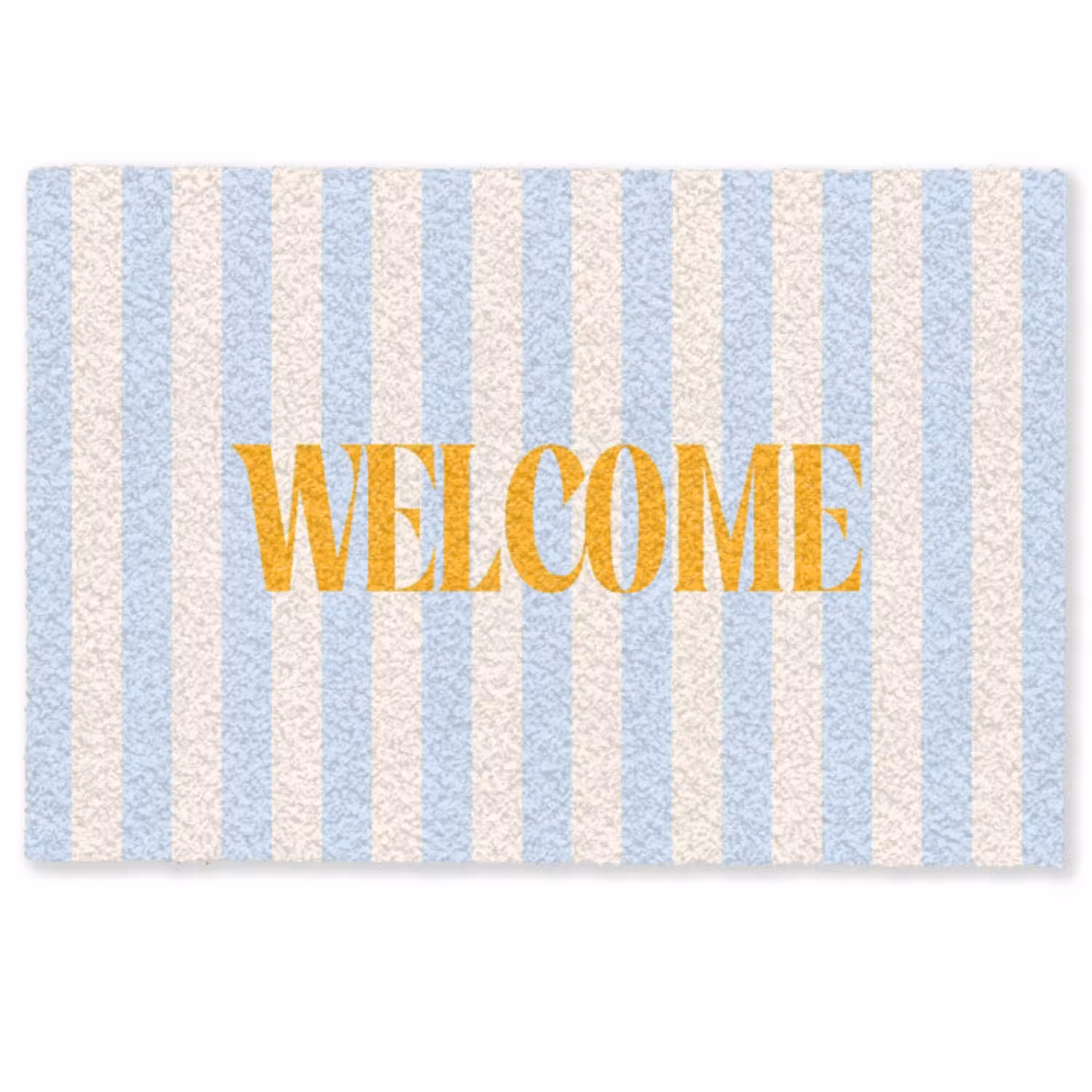 Oranje - Blauw - Strepen - Welcome Deurmat klein -zkaufland3d