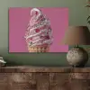 Softijs - Edelstenen - Roze - Hoorntje PET vilt klein -sfeer2