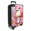 Roze robijn Koffer - NBS - Handbagage middel -productfoto_3d