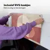 Figuren - Abstract - Roze Inductie beschemer met haakjes klein -ky-ophangen-nl