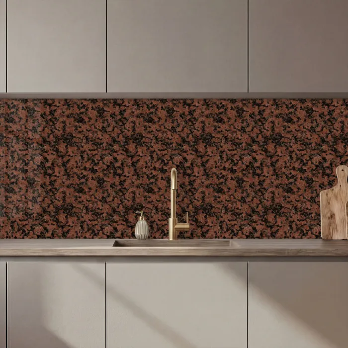 Graniet - Rood - Zwart keuken achterwand 2 middel 871 zz_3dshopping