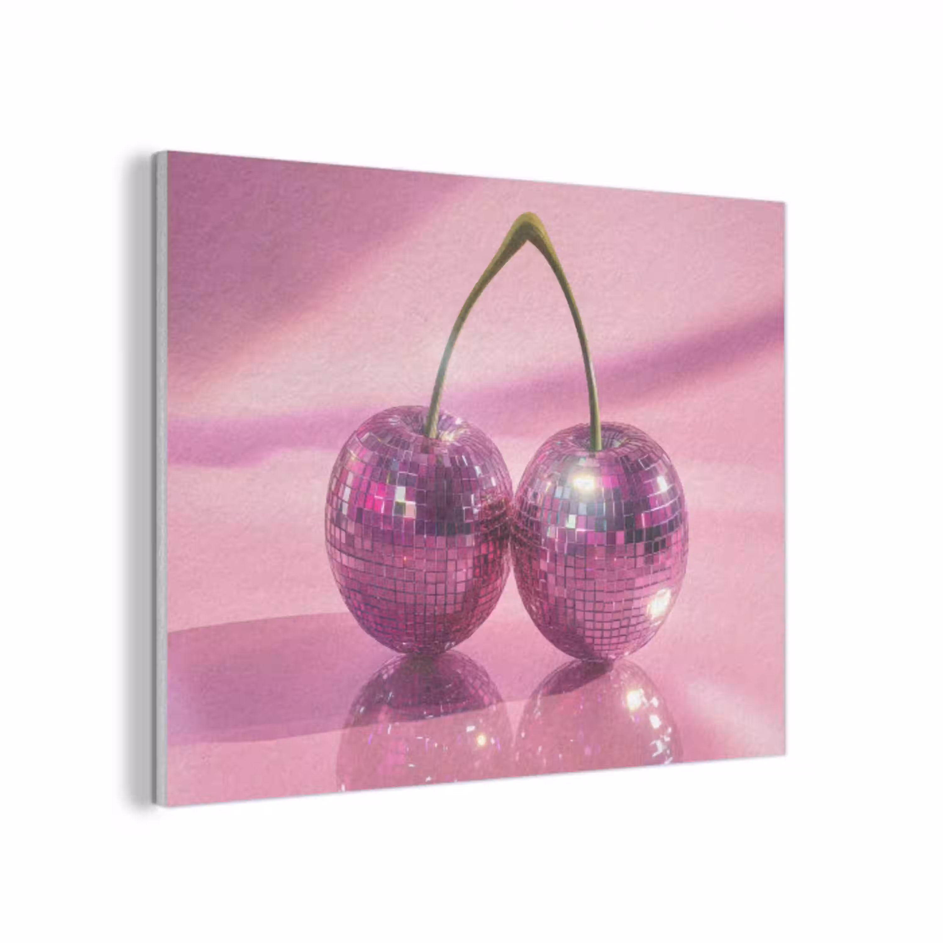 Glitter - Discobol - Roze - Kersen PET vilt klein -3d