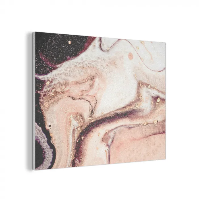 Steen - Marmer - Edelsteen - Abstract - Natuur - Roze PET vilt klein -3d