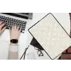 Abstract - Motief - Beige laptophoes neopreen klein 279 -bureau