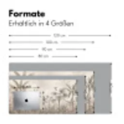 Jungle - Banenboom - Kolibrie - Beige Muismat XXL klein -ysfeer5_duits