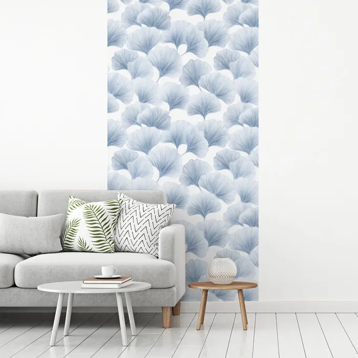 Waaier - Modern - Blauw fotobehang vinyl groot 64 -woonkamer
