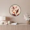 Bloemen - Blaadjes - Minimalistisch - Roze Fotolijst rond zonder passe partout klein -sfeer3