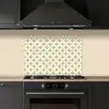 Symmetrisch - Motief - Beige keuken achterwand spatscherm klein 900 -sfeer1