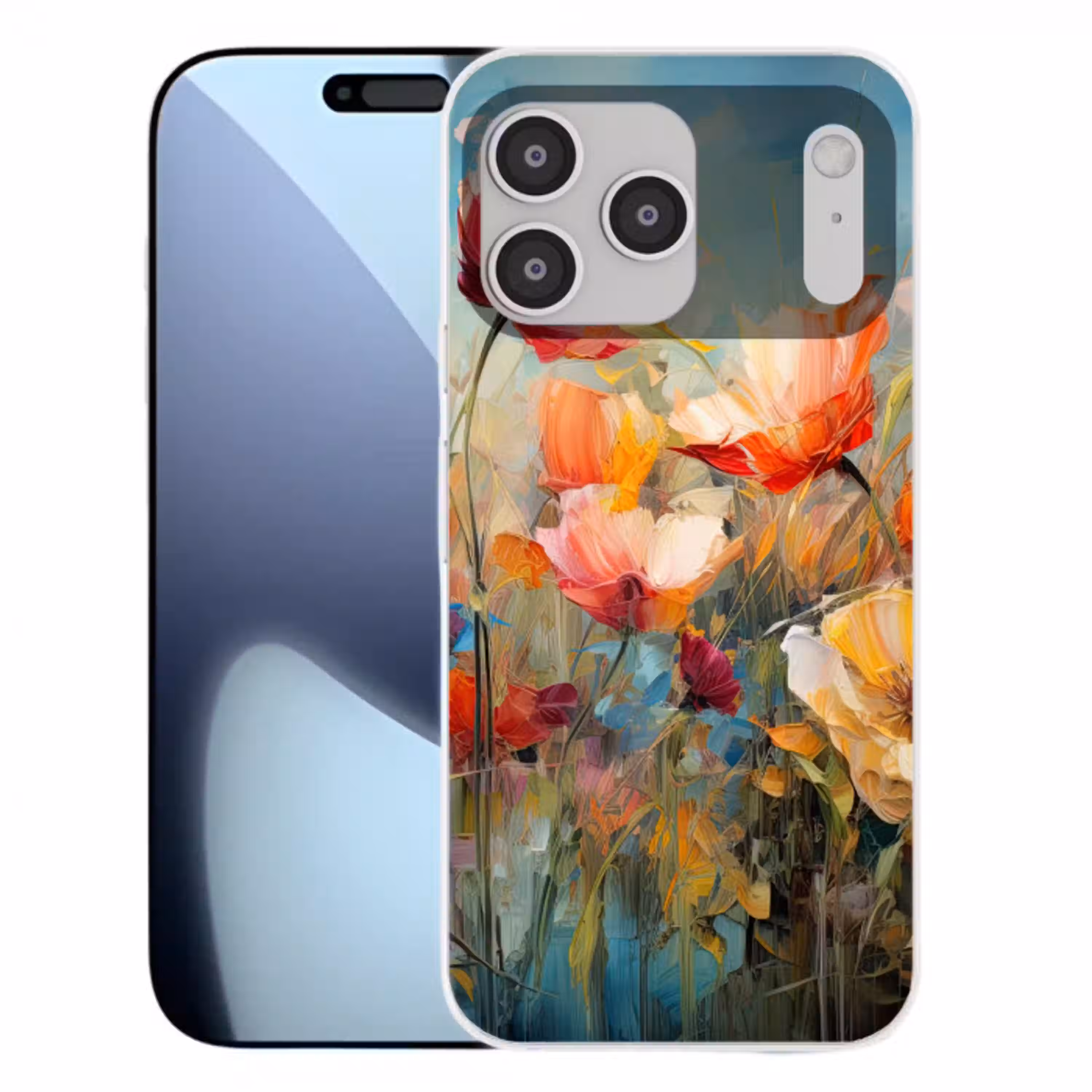 Bloemen - Watercolor - Kunst - Botanisch - Natuur Telefoonhoesje iPhone 17 Pro Max klein -3d