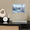 Sneeuw - Winter - Landschap - Bergen poster papier klein -sfeer1