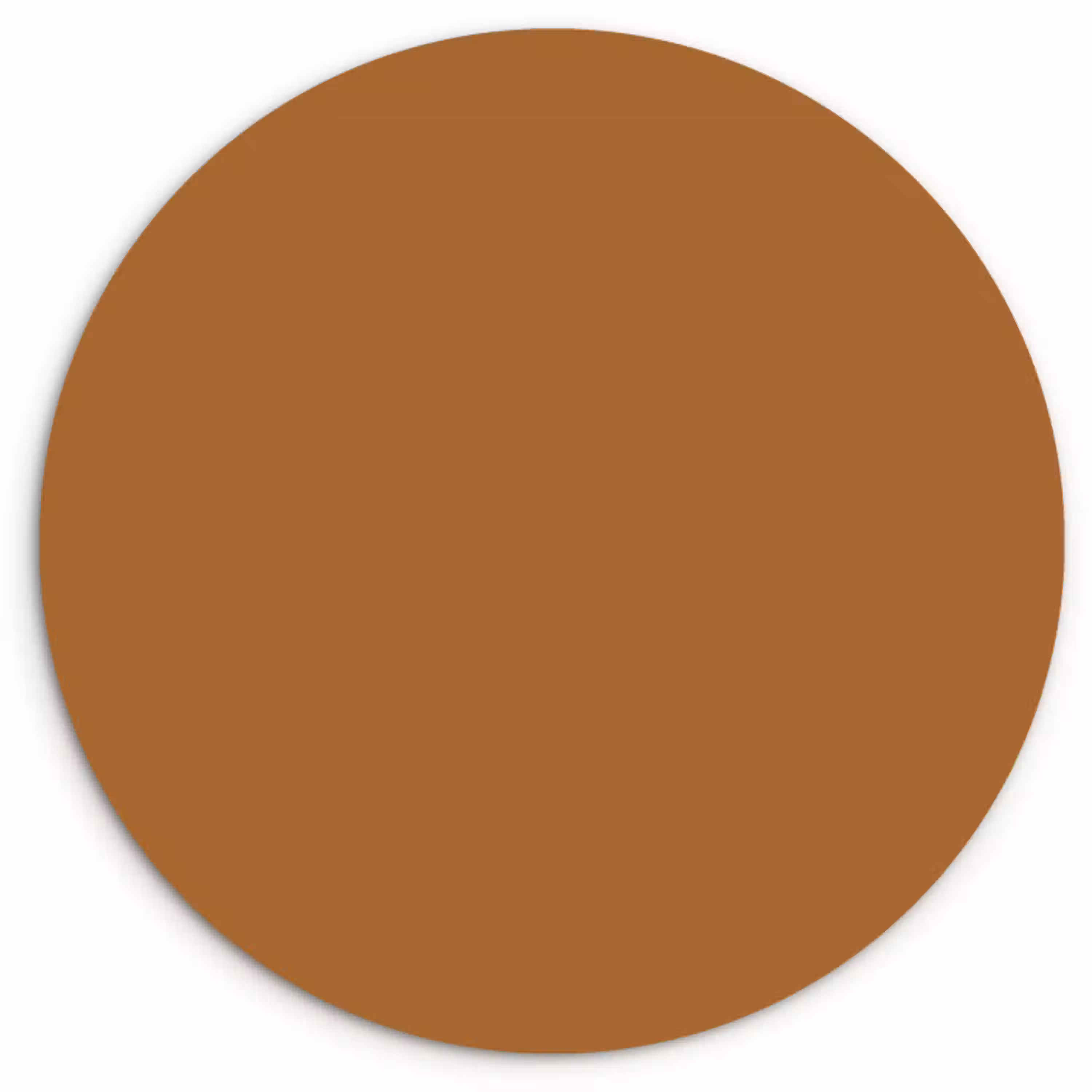 Spiced - Cinnamon - Bruin Wandcirkel kunststof plaat 5mm dik klein 188 -3d
